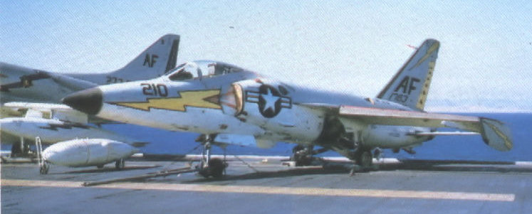 Grumman F11F-1 on board the Intrepid Carrier