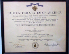 Dan Forbes DFC Award Certificate