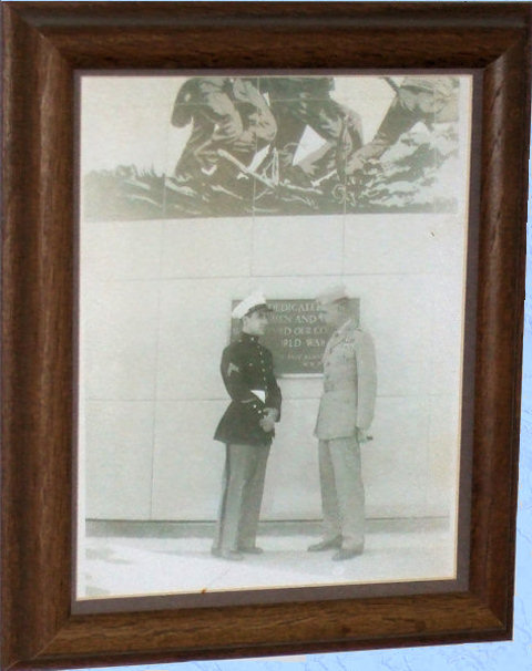 Ceremony at Iwo Jima Mural at Kansas Free Fair