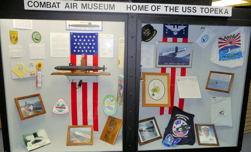 USS Topeka exhibit case