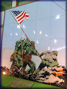 Iwo Jimo Mural exhibit
